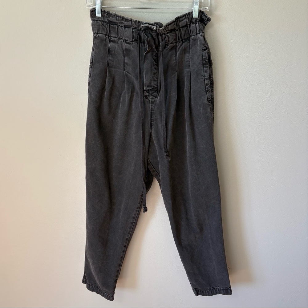 Free People Parachute Pant Jeans 90s Style Small Faded Black